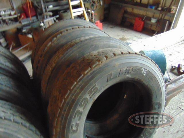 (4) 295-75R22.5 truck tires,_1.jpg